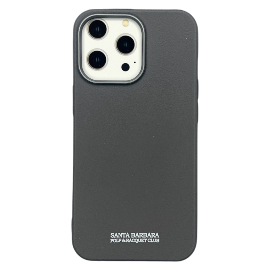 Iphone 13 Pro - Black Leather Shield Case